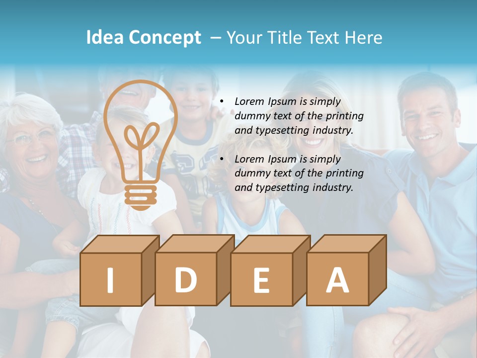 Senior Portrait Young PowerPoint Template