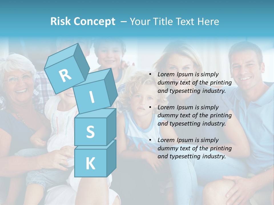 Senior Portrait Young PowerPoint Template