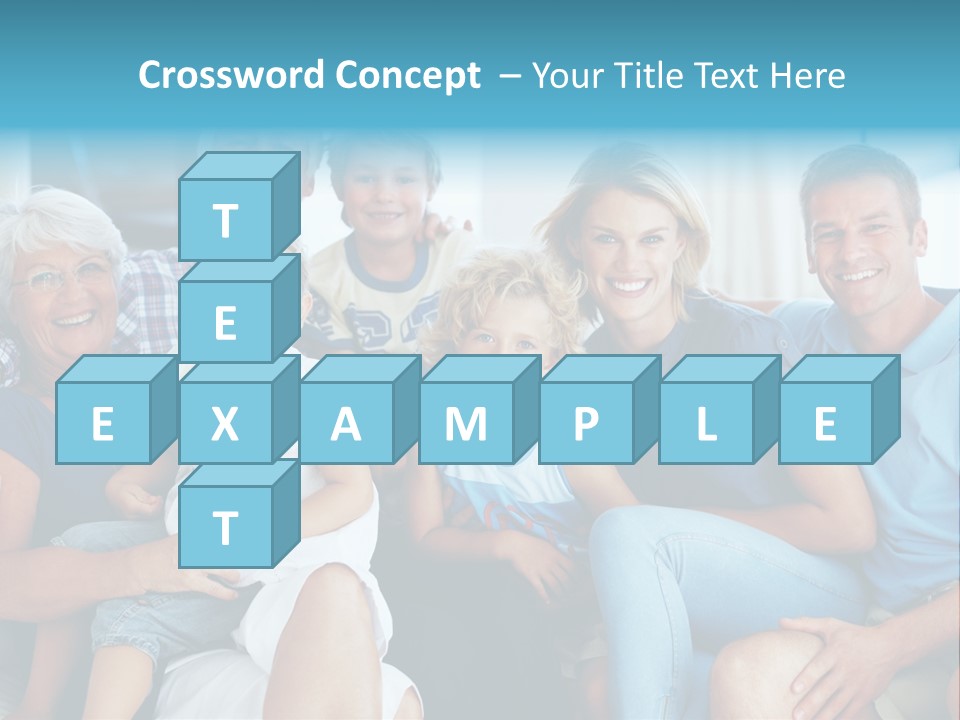 Senior Portrait Young PowerPoint Template