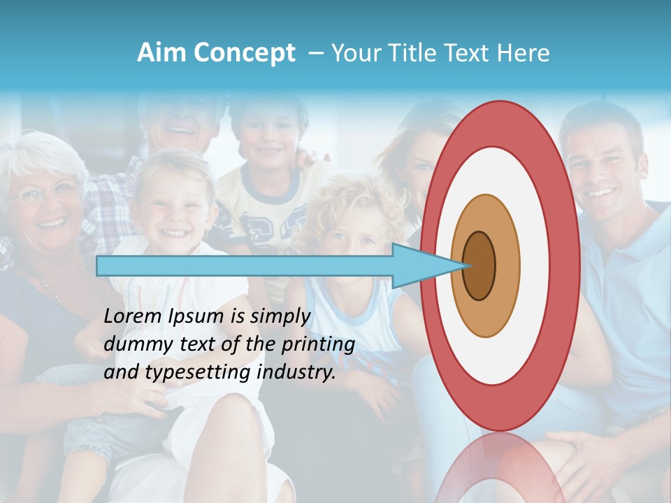 Senior Portrait Young PowerPoint Template