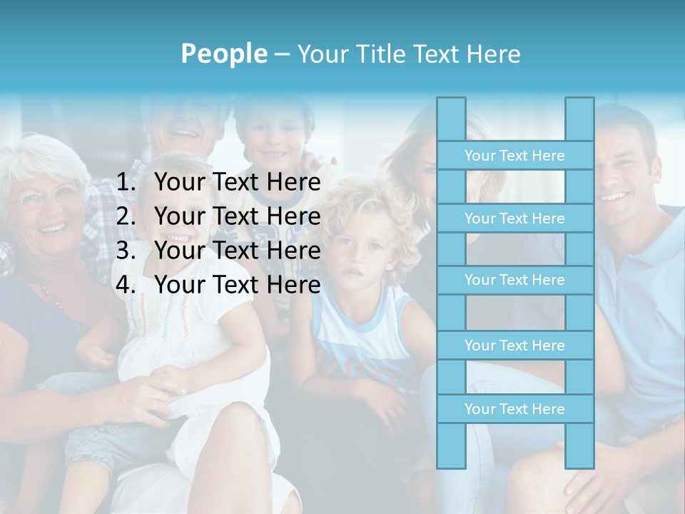 Senior Portrait Young PowerPoint Template