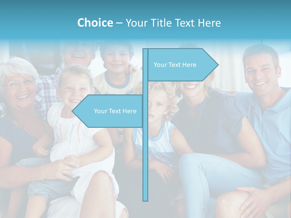 Senior Portrait Young PowerPoint Template