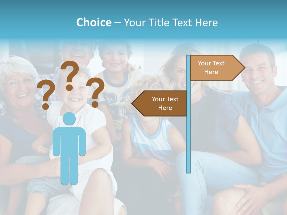 Senior Portrait Young PowerPoint Template