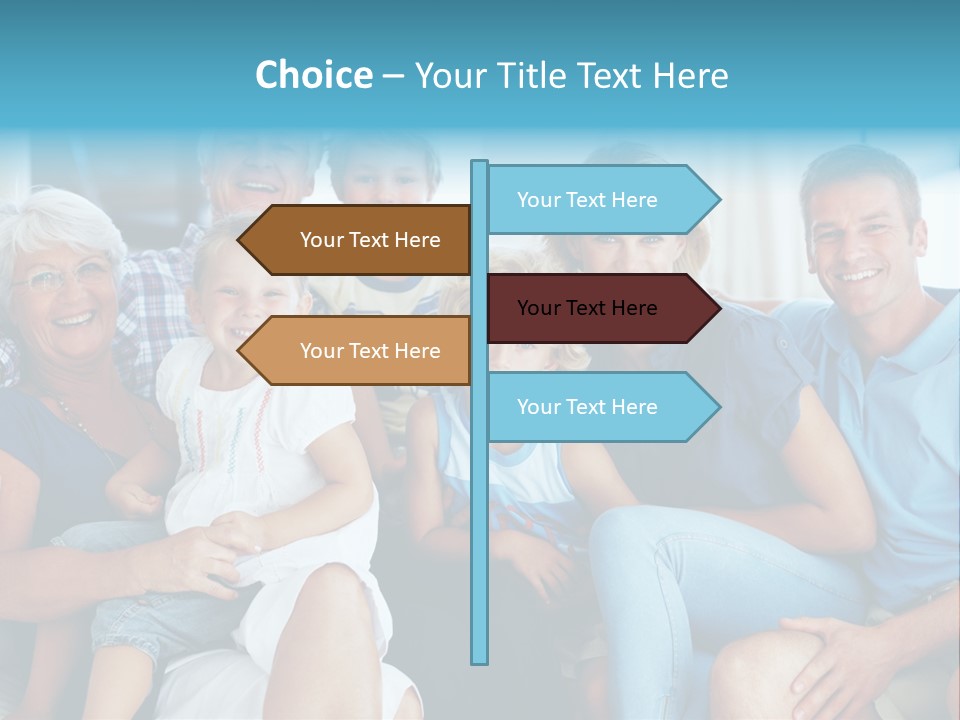 Senior Portrait Young PowerPoint Template