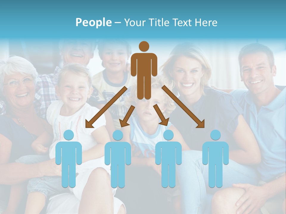 Senior Portrait Young PowerPoint Template