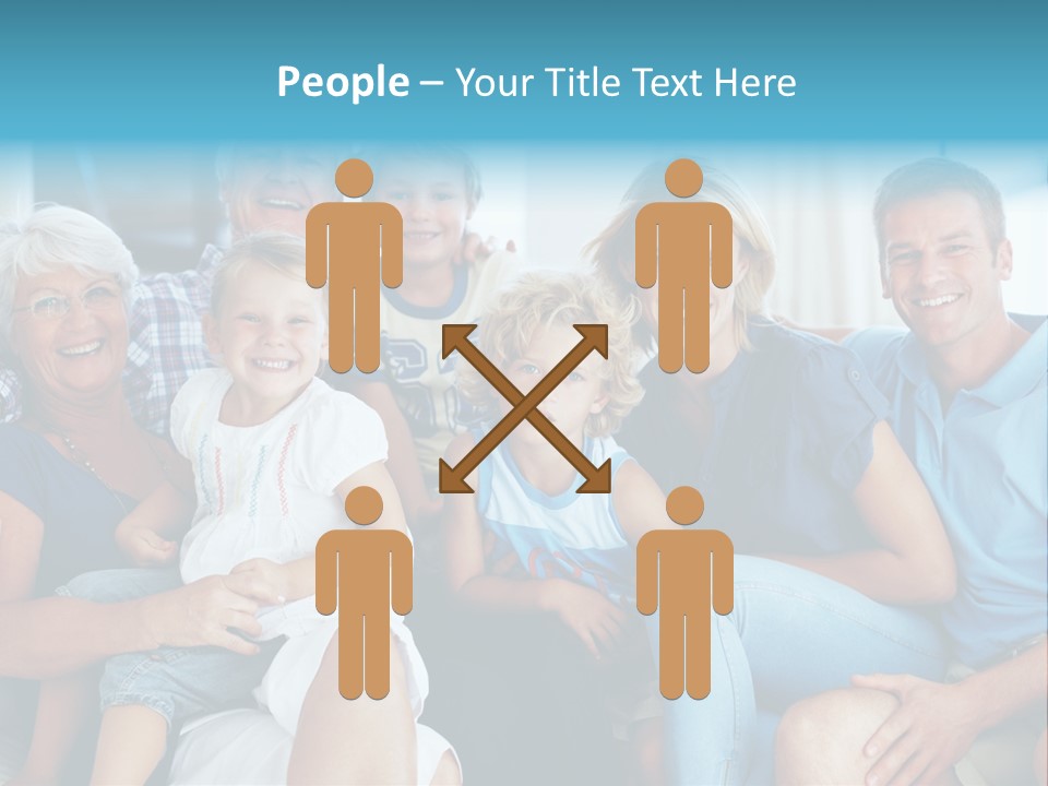 Senior Portrait Young PowerPoint Template