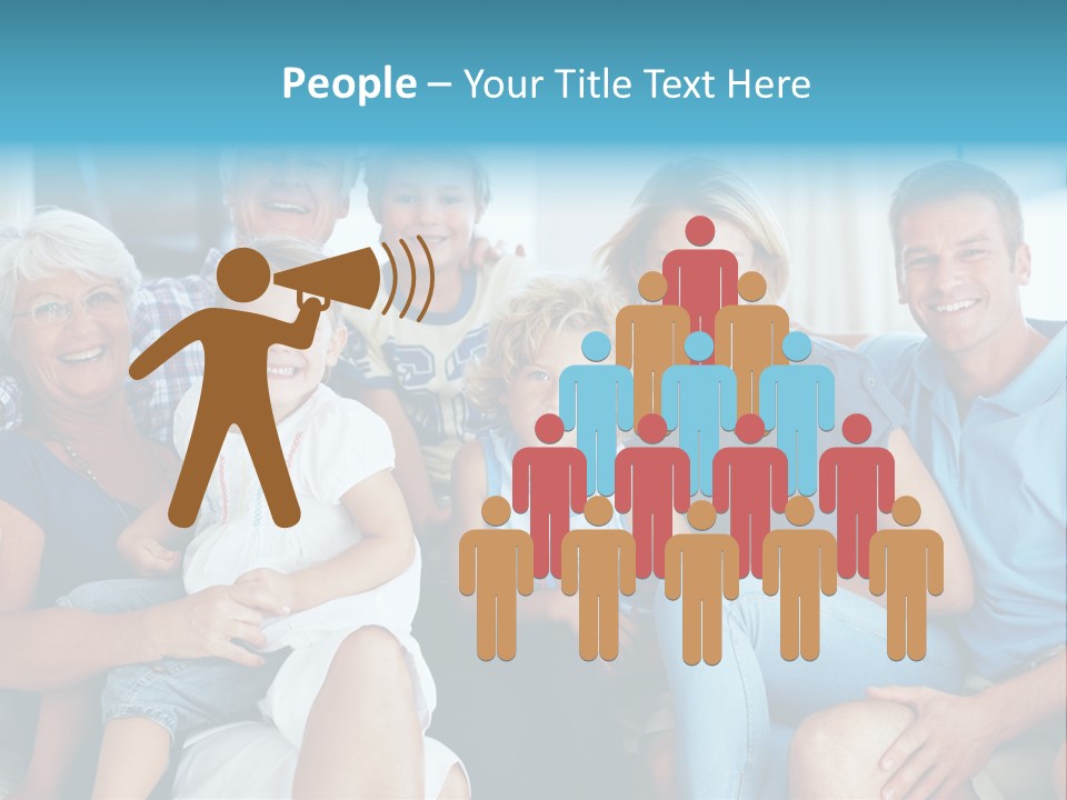 Senior Portrait Young PowerPoint Template