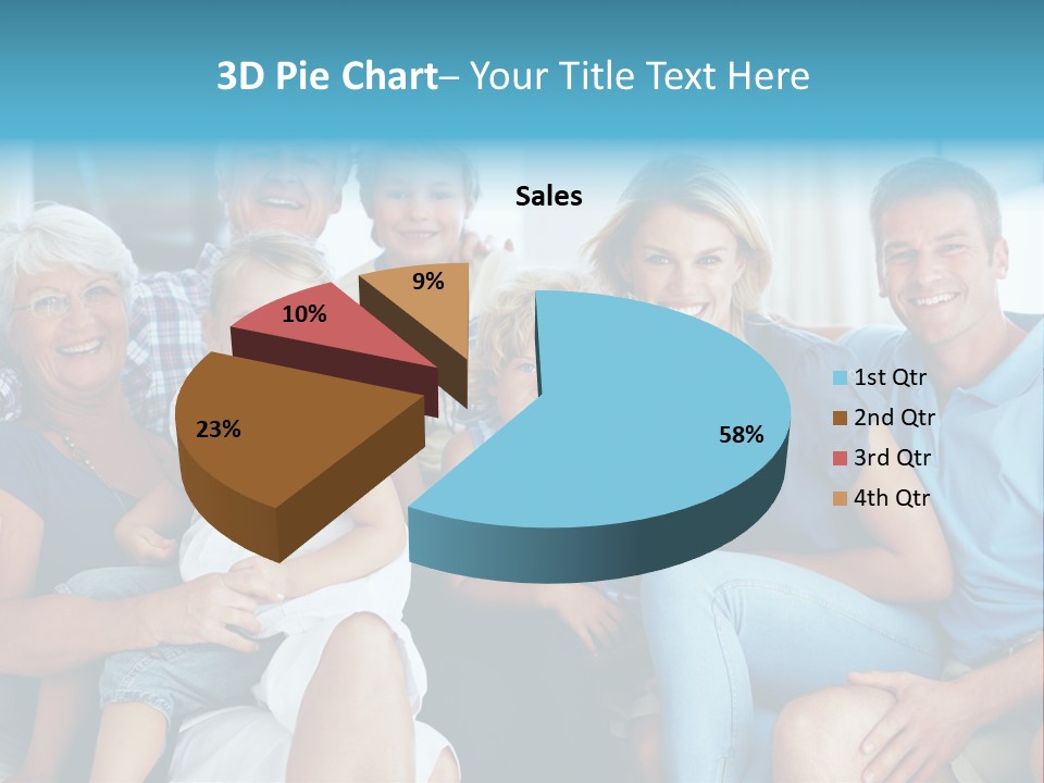 Senior Portrait Young PowerPoint Template