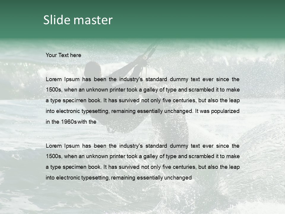 Sporting Resort Famous PowerPoint Template