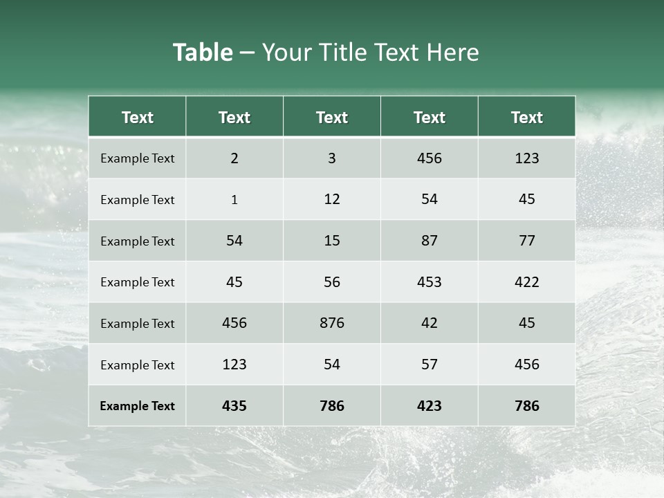 Sporting Resort Famous PowerPoint Template