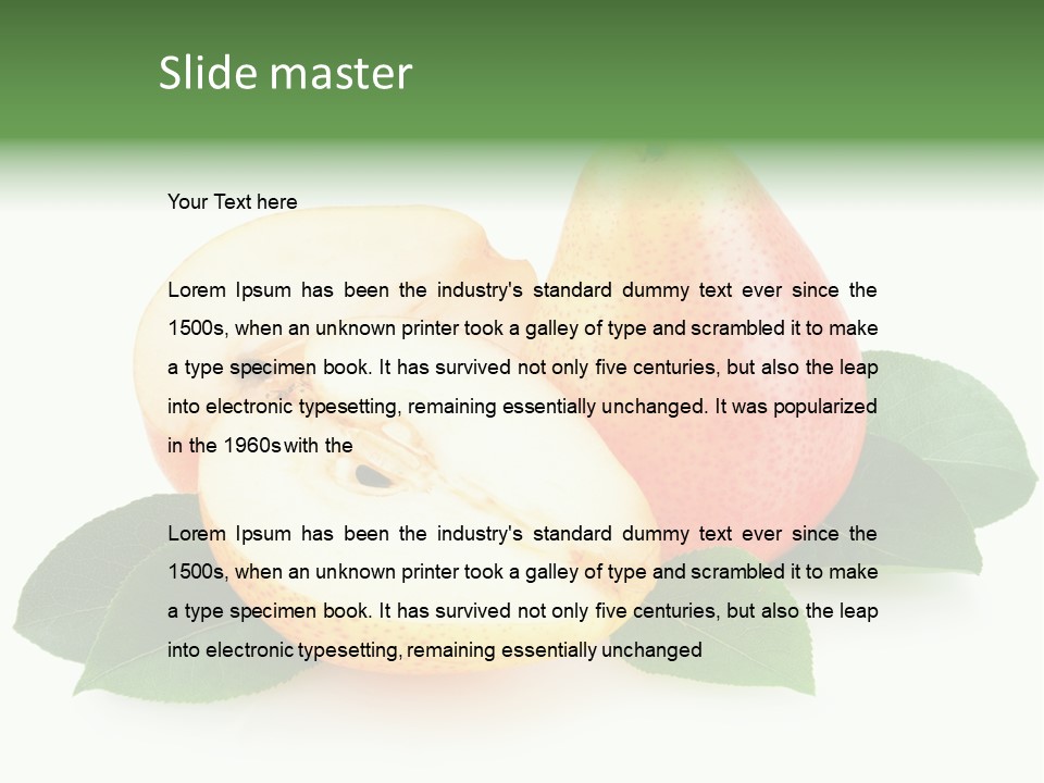 Sweet Green Juicy PowerPoint Template