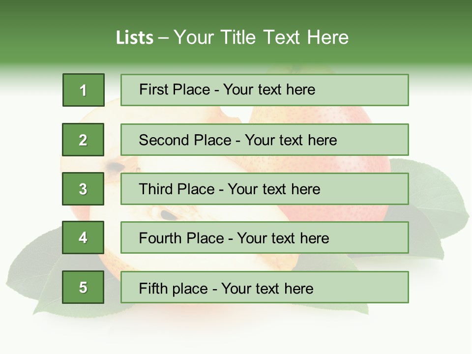 Sweet Green Juicy PowerPoint Template