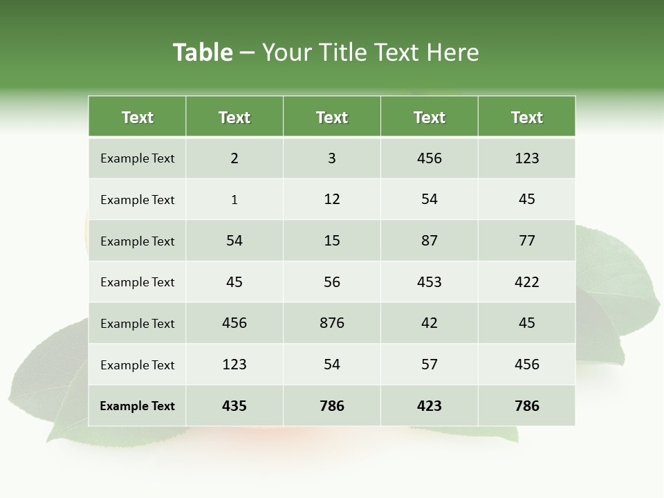 Sweet Green Juicy PowerPoint Template