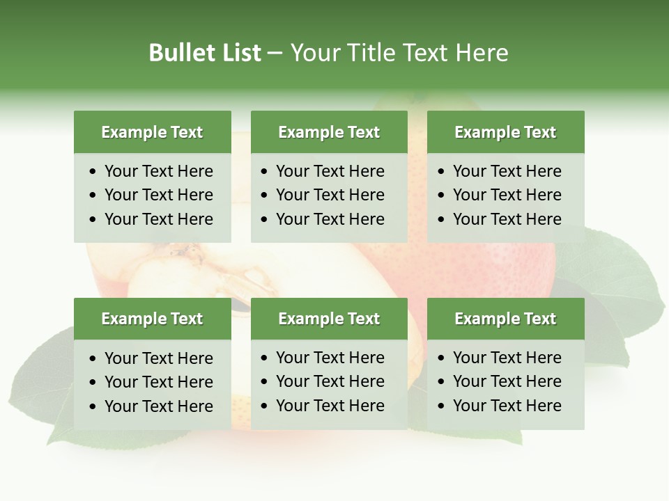 Sweet Green Juicy PowerPoint Template