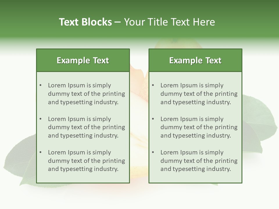 Sweet Green Juicy PowerPoint Template