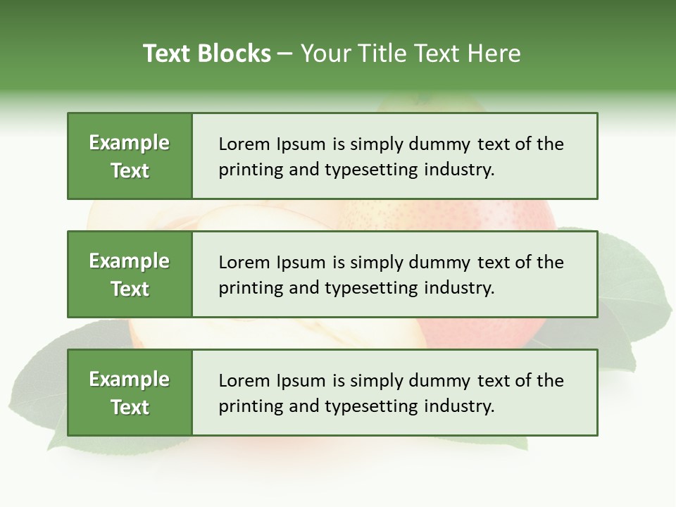 Sweet Green Juicy PowerPoint Template