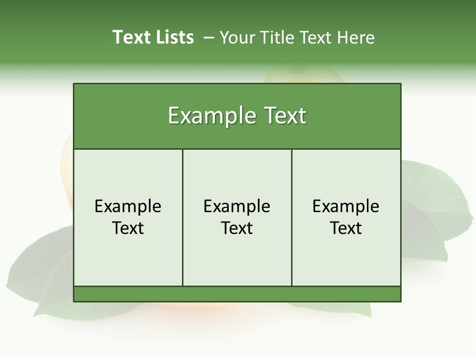 Sweet Green Juicy PowerPoint Template