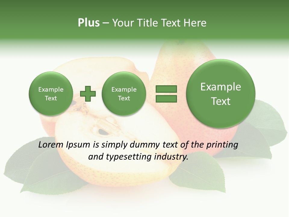 Sweet Green Juicy PowerPoint Template