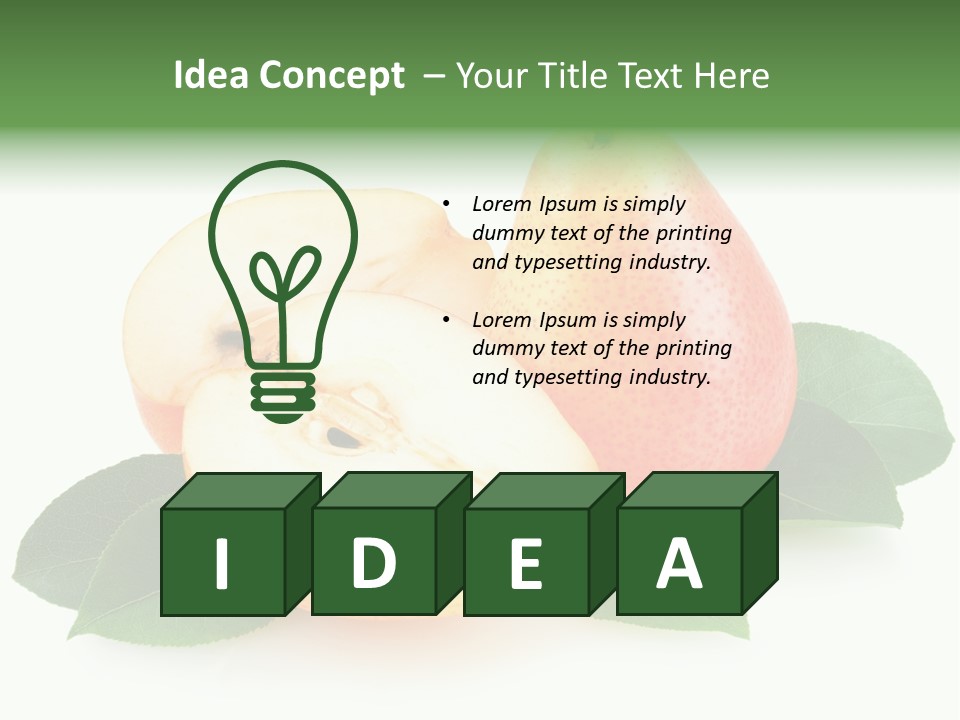 Sweet Green Juicy PowerPoint Template