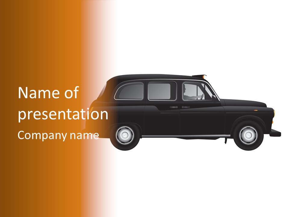 Vintage Black London PowerPoint Template