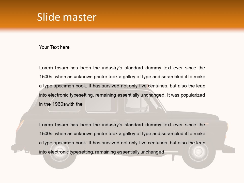 Vintage Black London PowerPoint Template