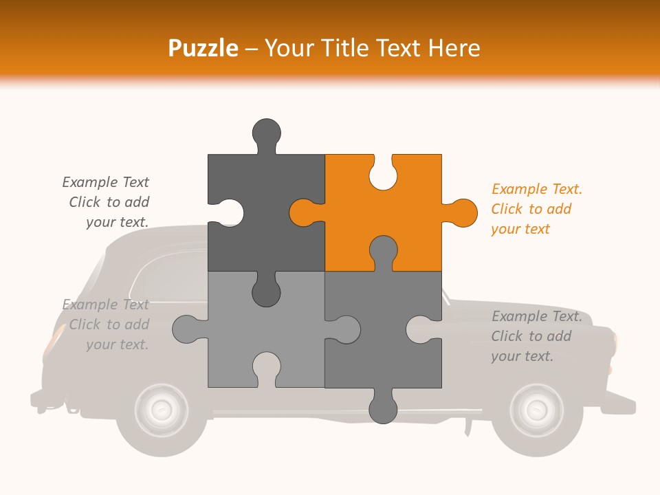 Vintage Black London PowerPoint Template