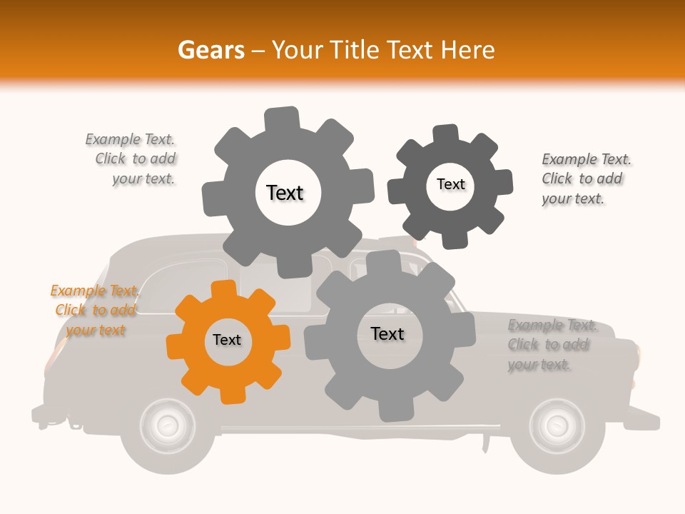 Vintage Black London PowerPoint Template