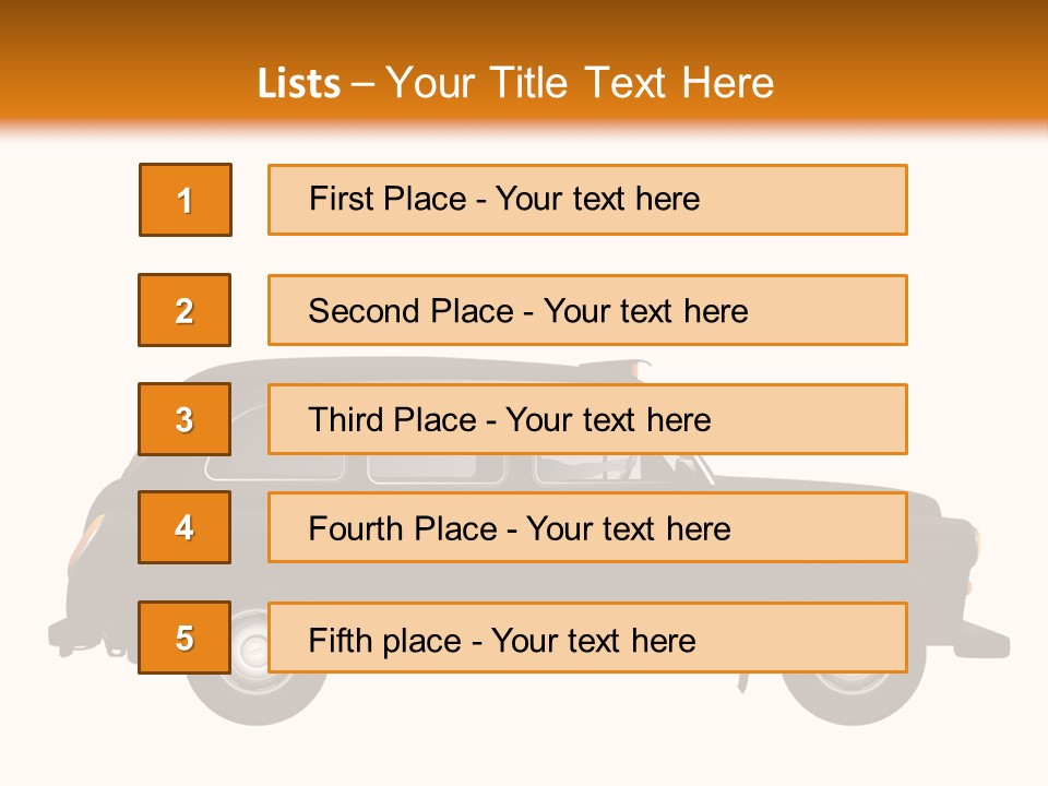 Vintage Black London PowerPoint Template