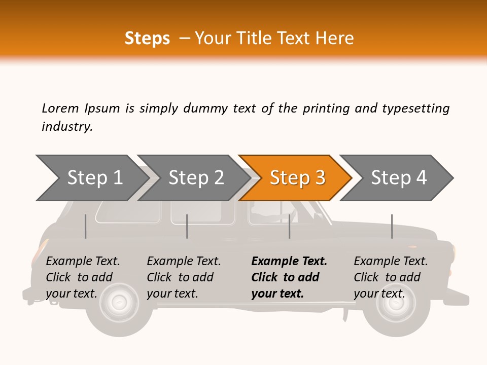 Vintage Black London PowerPoint Template