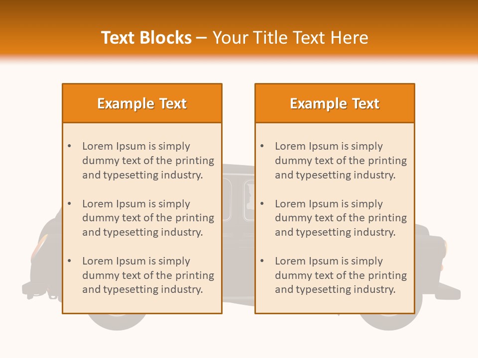 Vintage Black London PowerPoint Template
