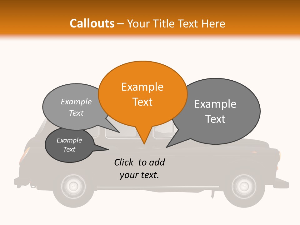 Vintage Black London PowerPoint Template