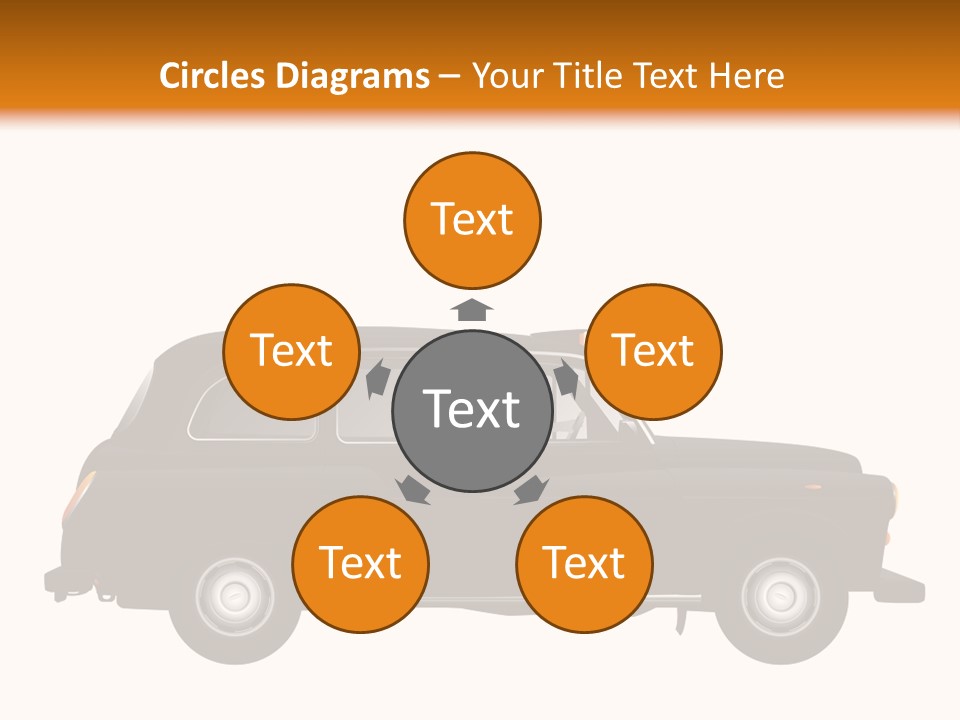 Vintage Black London PowerPoint Template