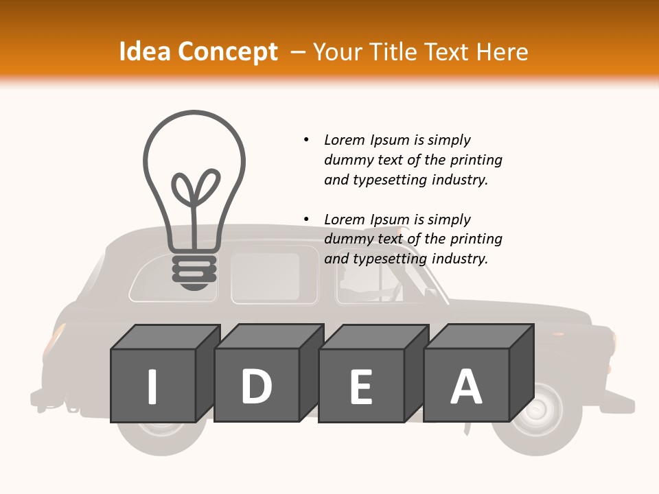 Vintage Black London PowerPoint Template