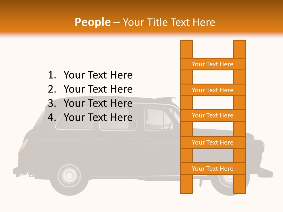 Vintage Black London PowerPoint Template