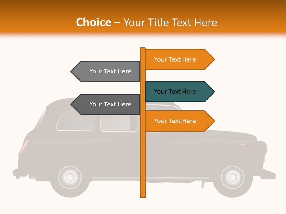 Vintage Black London PowerPoint Template