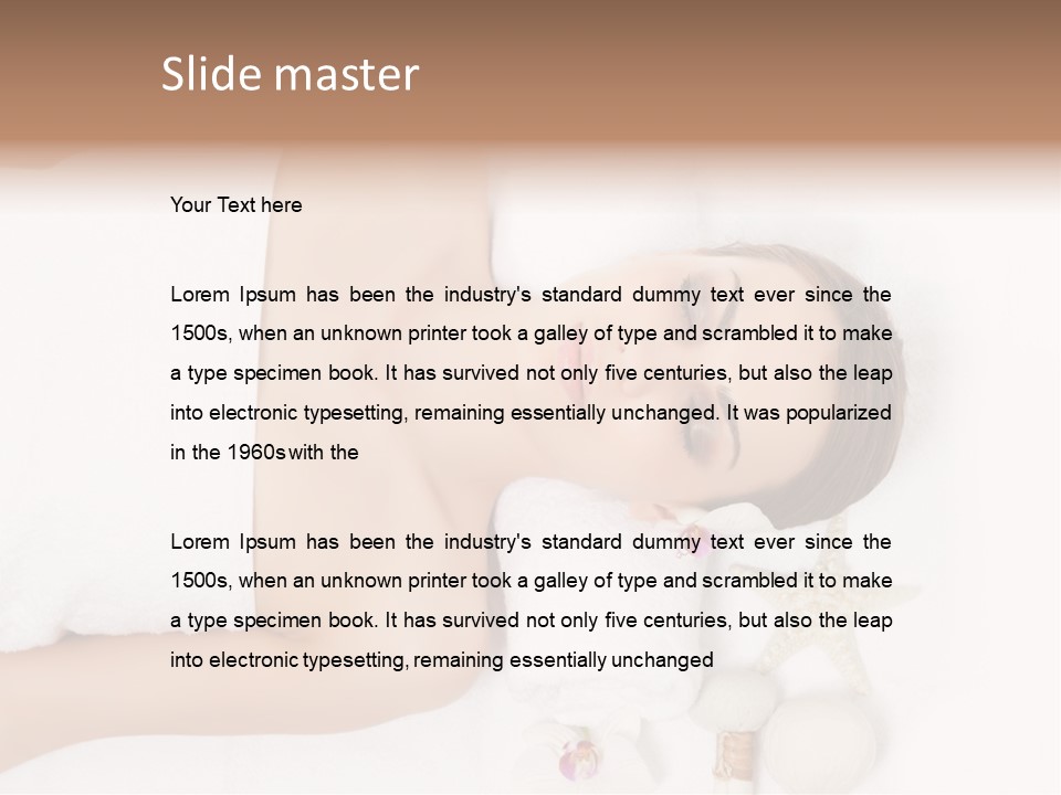 Lying Young People PowerPoint Template