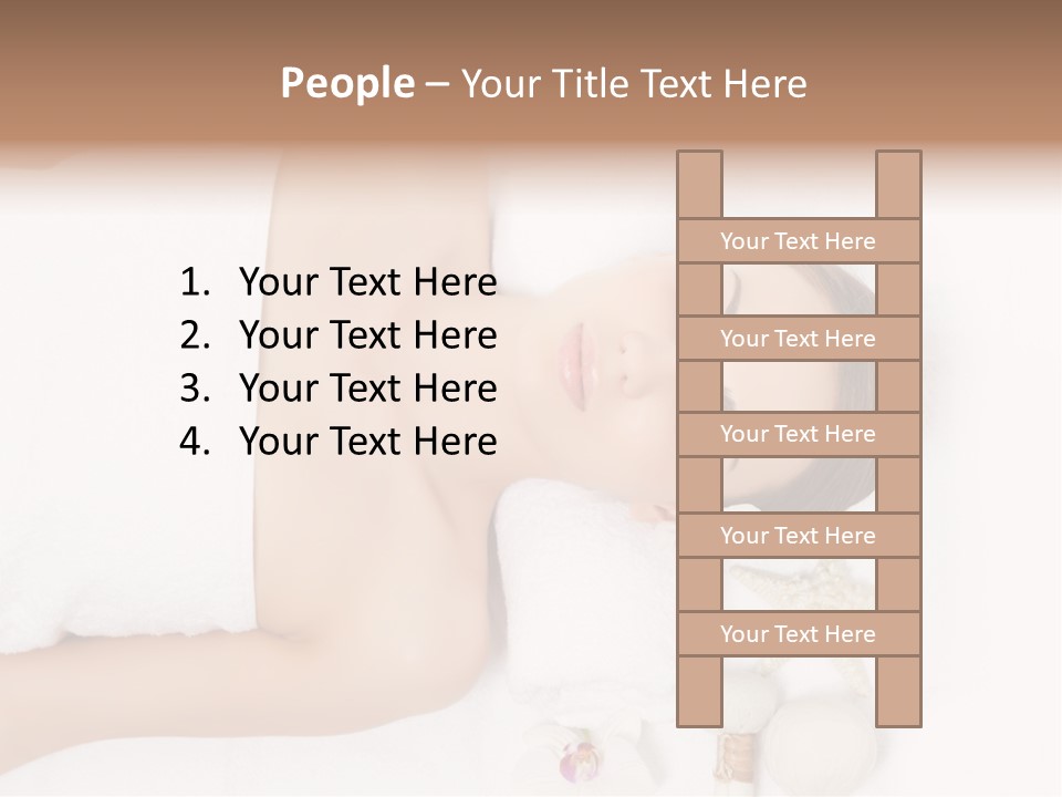 Lying Young People PowerPoint Template