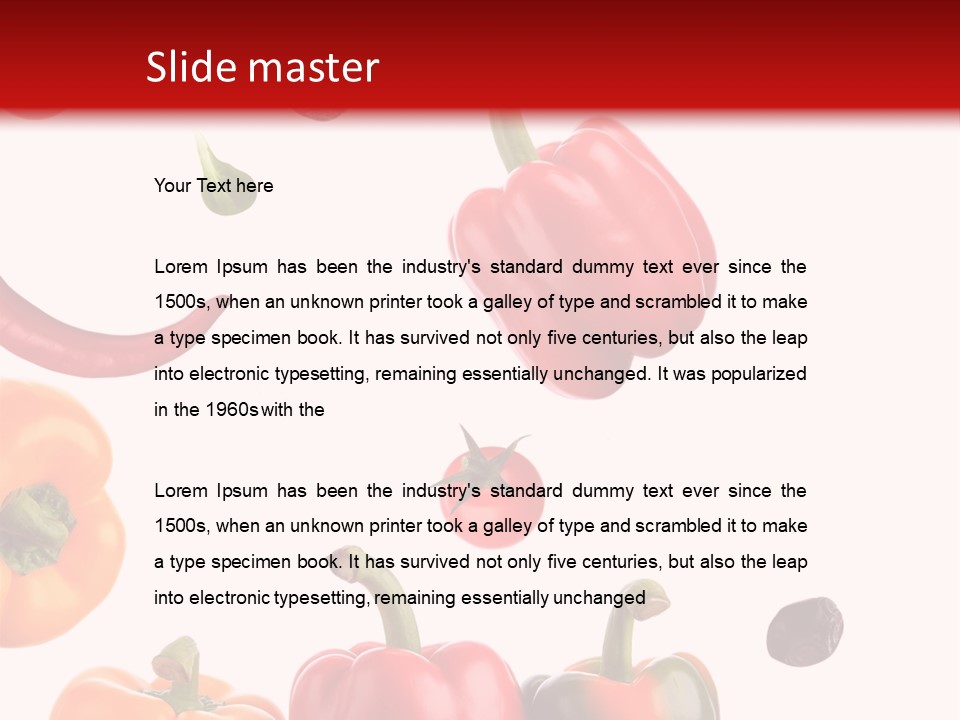 Vertical Isolated White PowerPoint Template