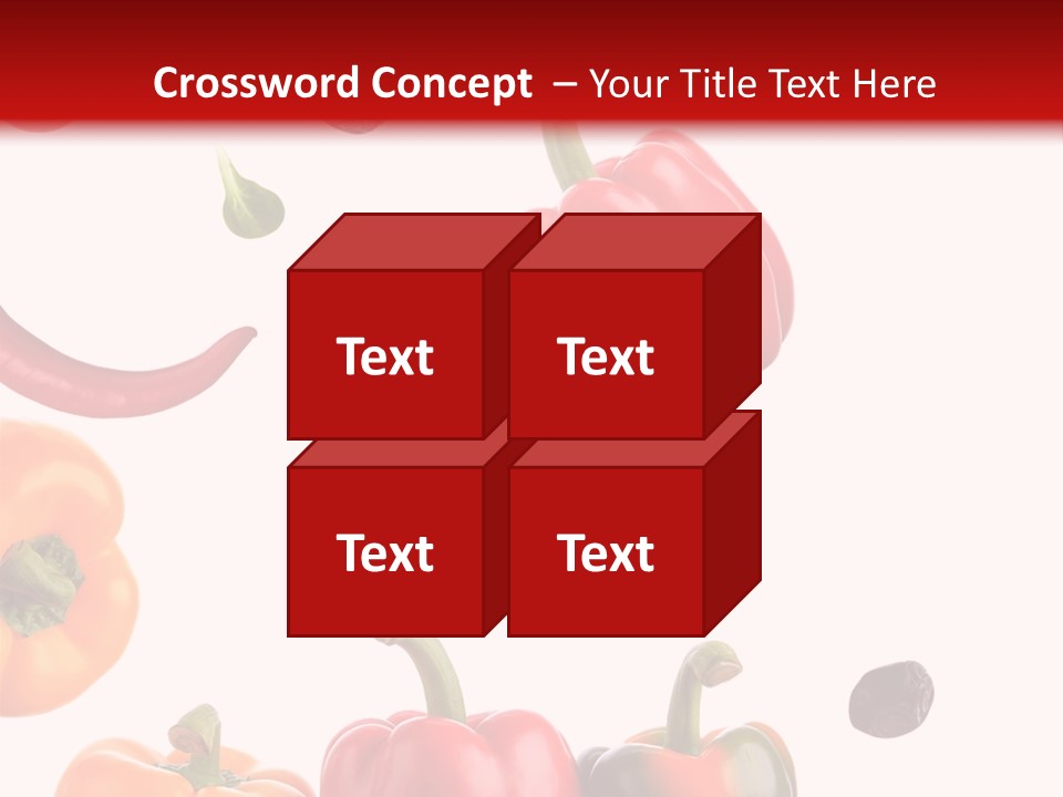 Vertical Isolated White PowerPoint Template