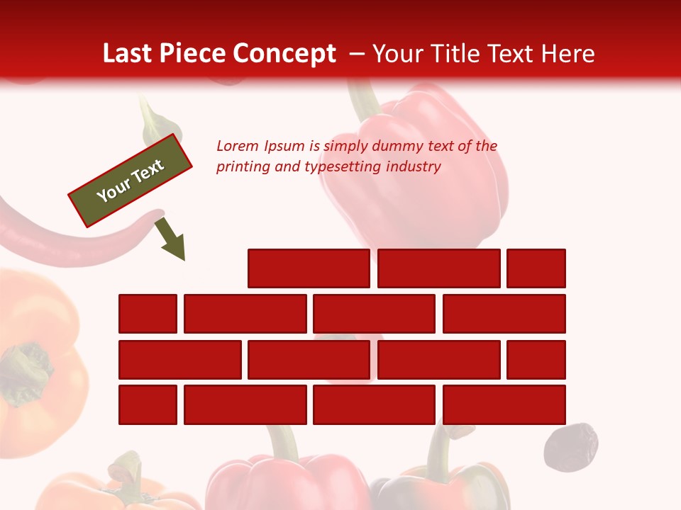 Vertical Isolated White PowerPoint Template