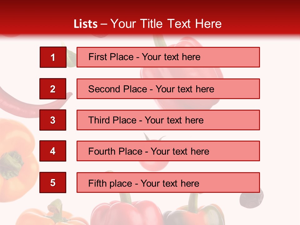 Vertical Isolated White PowerPoint Template