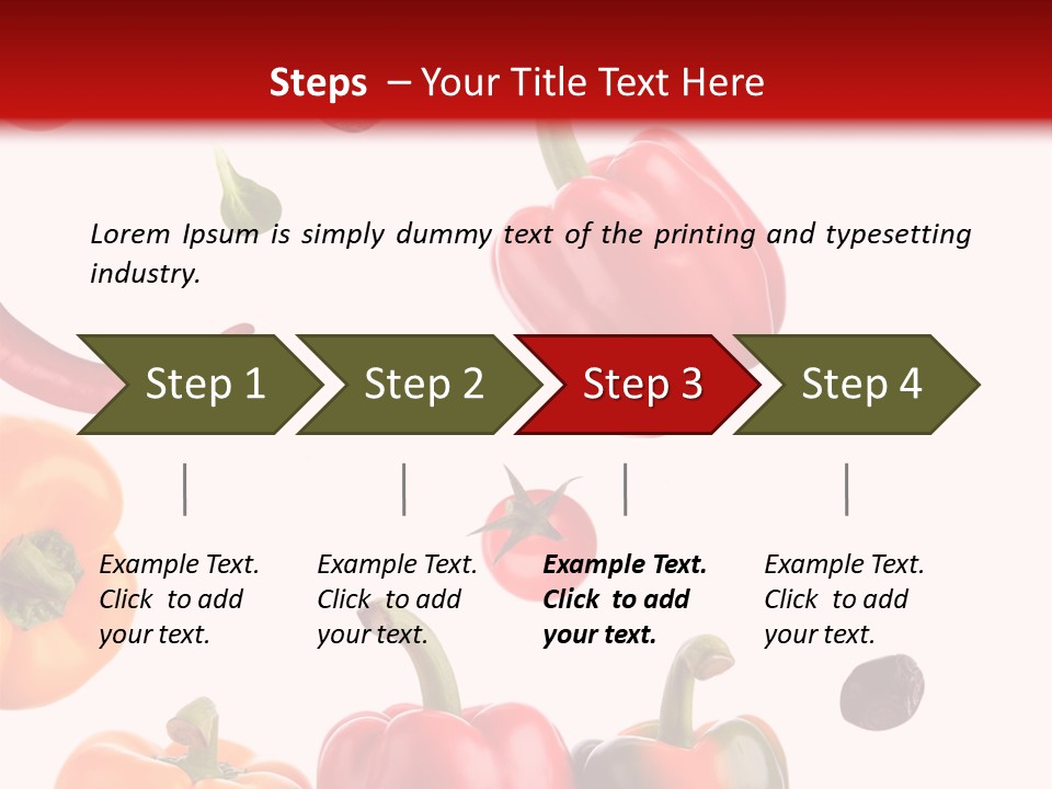 Vertical Isolated White PowerPoint Template
