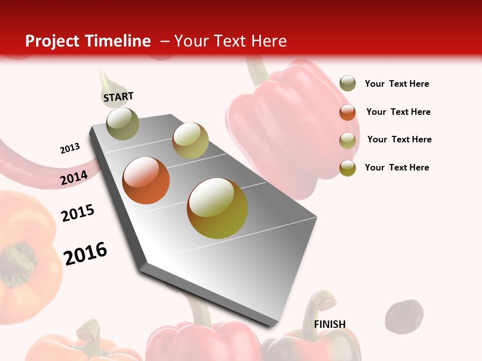 Vertical Isolated White PowerPoint Template