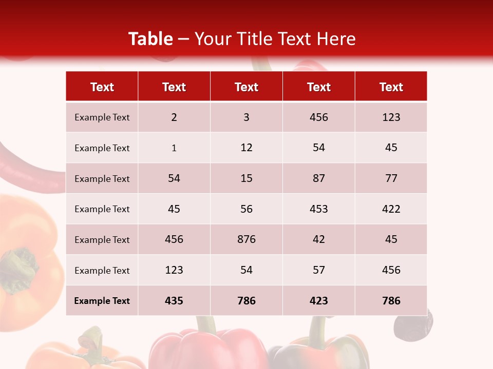 Vertical Isolated White PowerPoint Template