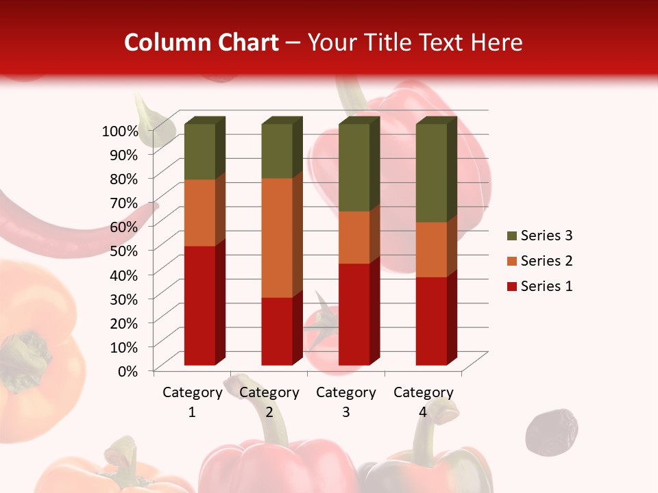 Vertical Isolated White PowerPoint Template