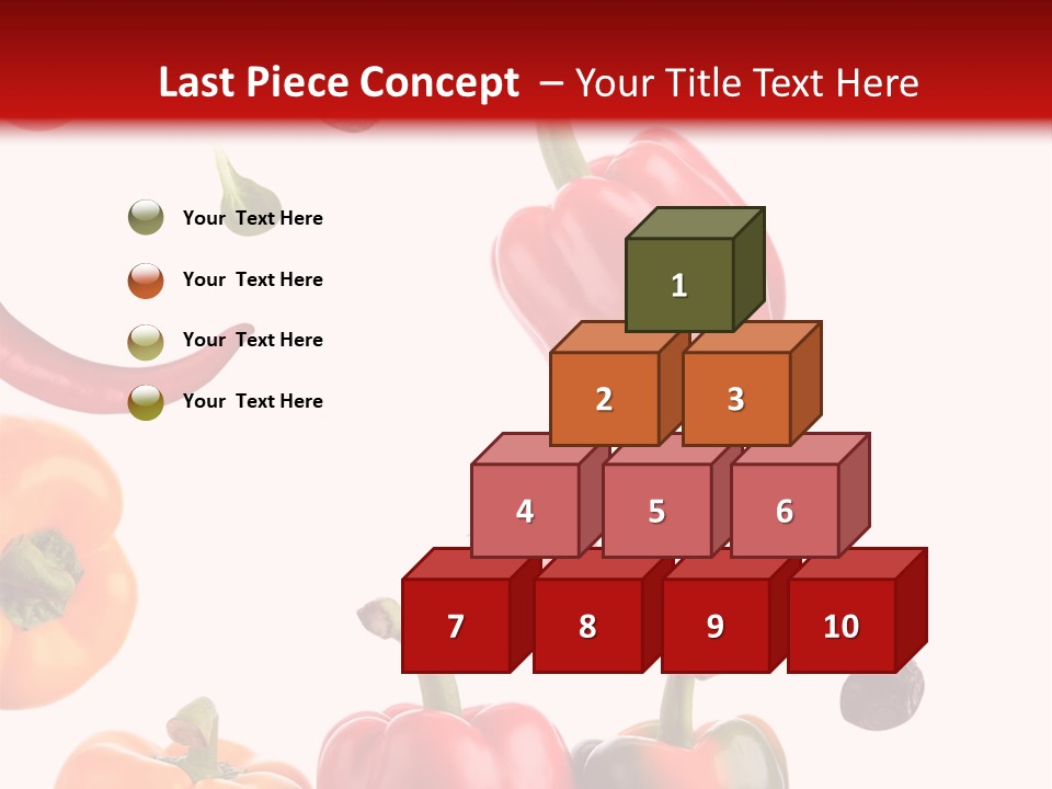 Vertical Isolated White PowerPoint Template