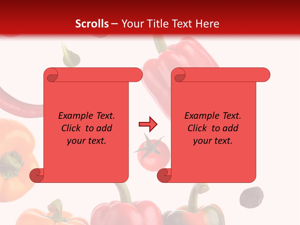 Vertical Isolated White PowerPoint Template