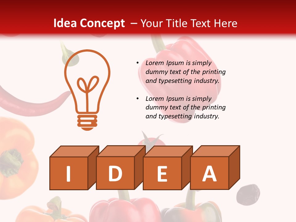 Vertical Isolated White PowerPoint Template