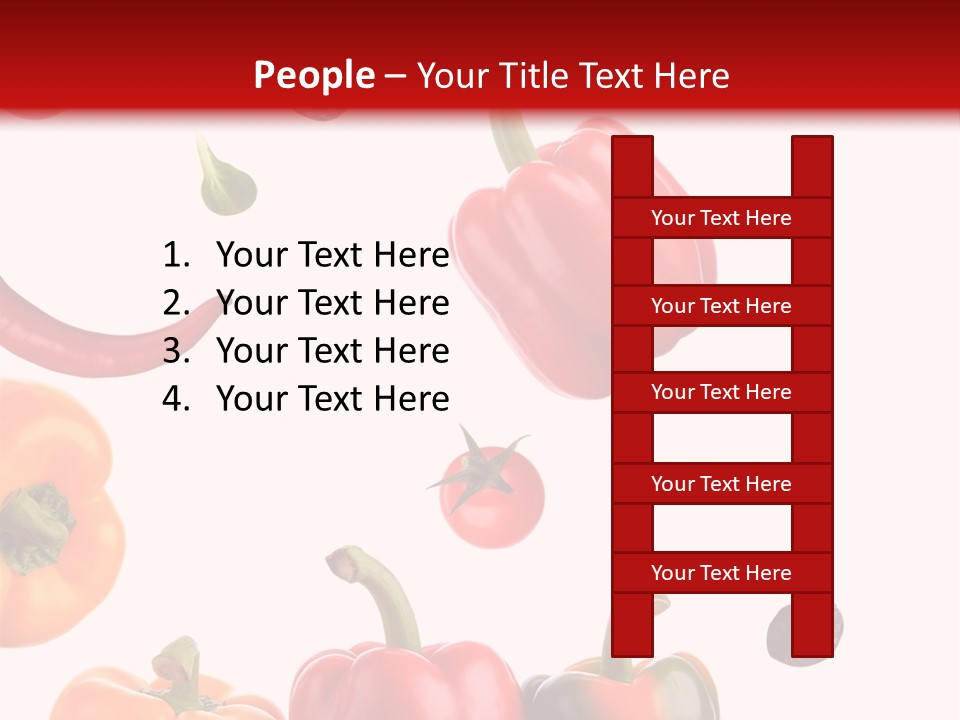Vertical Isolated White PowerPoint Template