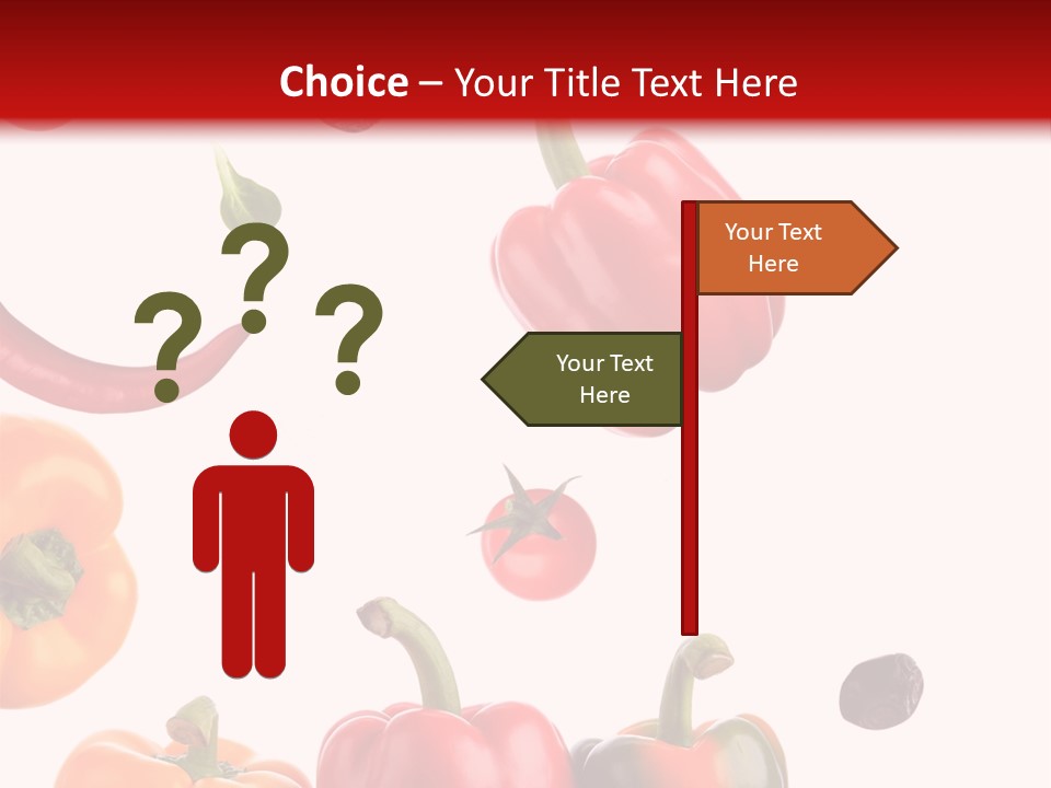 Vertical Isolated White PowerPoint Template